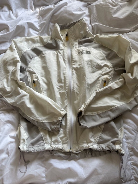 The North Face Jackets & Blazers - The North Face Cream and Light Gray Women's Softshell Jacket